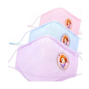 Pacote de 3 Máscaras de Protecção Para Crianças Frozen Modelo 1, 3 Cores