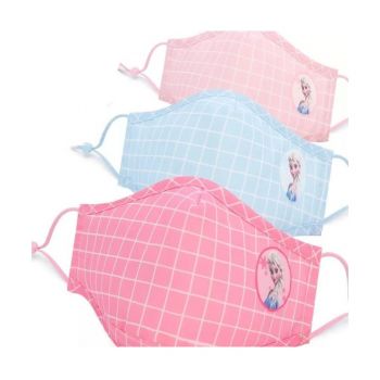 Pacote de 3 Máscaras de Protecção Para Crianças Frozen Modelo 2, 3 Cores