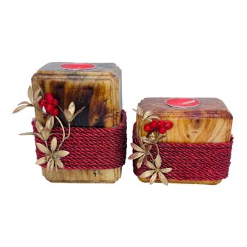 Castiçal para Velas de Madeira II