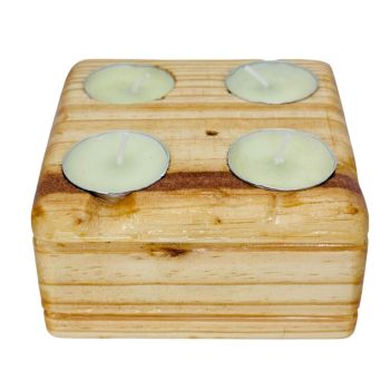 Castiçal de Madeira para 4 Velas