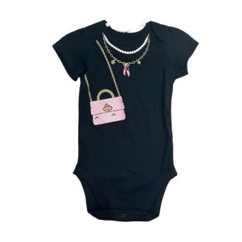 Body Infantil Bundles 6 a 9 Meses, Preta