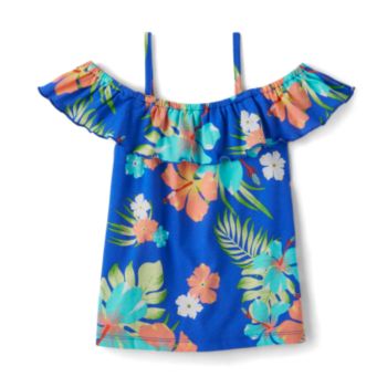Blusa Infantil Childrens Place 4 a 7 Anos, Azul Tropical