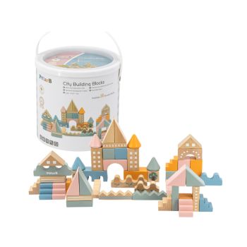 Blocos de Montar PolarB City, 50 pcs