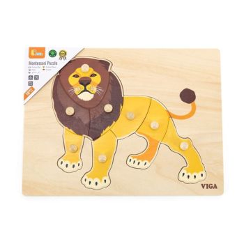 Puzzle Montessori Viga Leão