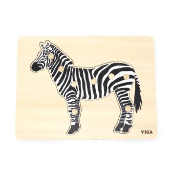 Puzzle Montessori Viga Zebra