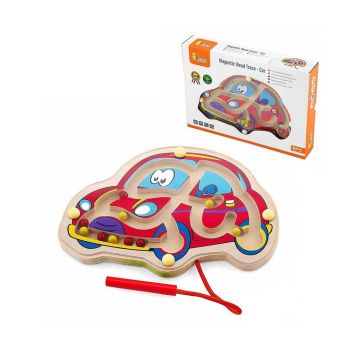 Brinquedo Sensorial de Carro com varinha magnética Viga