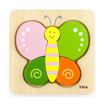 Puzzle de Blocos de Formas Viga Borbuleta