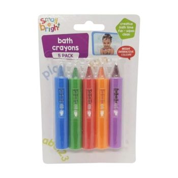 Lápis de Cera para Uso no Banho Small & Bright, 5 un