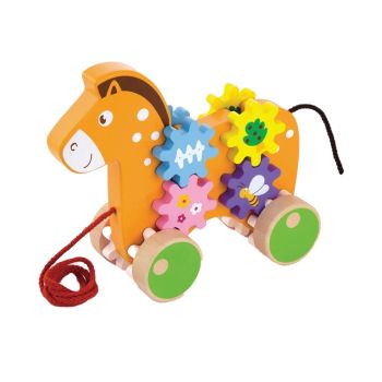 Cavalo de Brincar com Engrenagens Viga