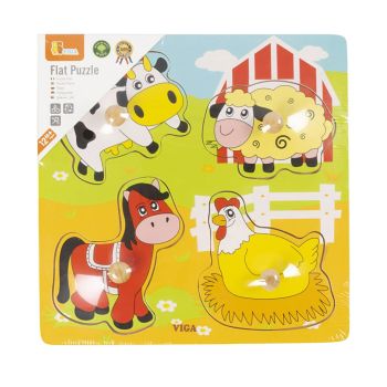 Puzzle em Madeira VIGA Farm Animals