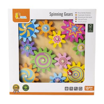 Brinquedo com Engrenagens de Madeira VIGA