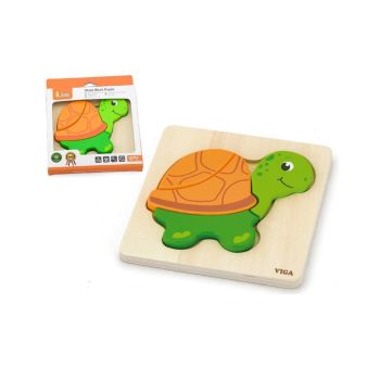Puzzle de Blocos de Formas Viga Tartaruga