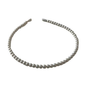 Bandolete Infantil Com Pérolas Brancas