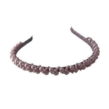 Bandolete Infantil Com Pérolas Lilás