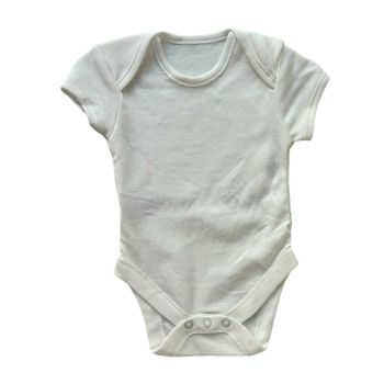 Body Infantil Bon Bebe 3 a 6 Meses, Branco