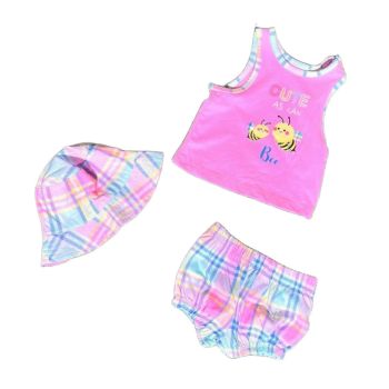Conjunto Infantil Emporio Baby 6 a 9 Meses, Rosa