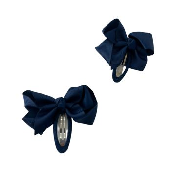 Gancho Infantil em Formato de Flor, Azul Marinho