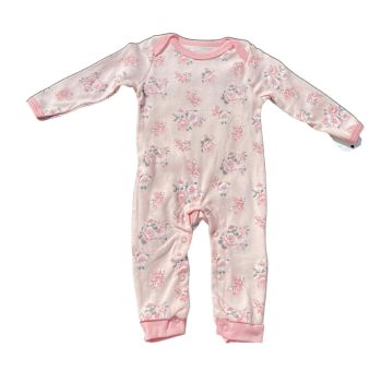 Babygrow Infantil Duck Duck 6 a 9 Meses, Coral