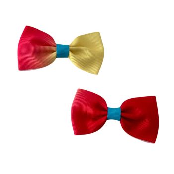 Gancho Médio Infantil, Amarelo Azul e Vermelho