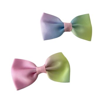 Gancho Médio Infantil, Verde Neon Rosa Bebé e Lilás