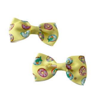 Gancho Médio Infantil Com Donuts, Amarelo