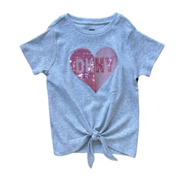 Blusa Infantil Dkny  7 a 8 Anos, Cinza