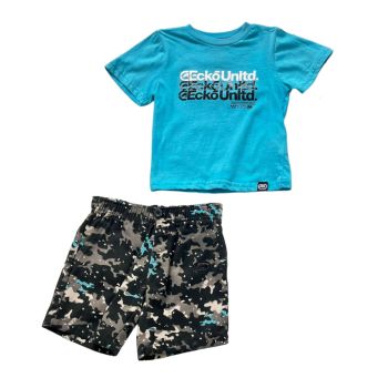 Conjunto Infantil Ecko Unltd 24 Meses, Azul