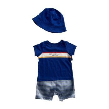 Conjunto Infantil Perry Ellis 9 Meses, Azul Escuro