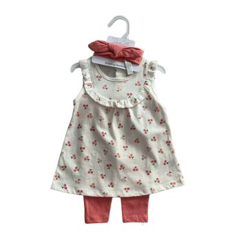 Conjunto Infantil Rene Rofe 6 a 9 Meses, Rosa