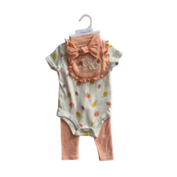 Conjunto Infantil Rene Rofe 6 a 9 Meses, Coral