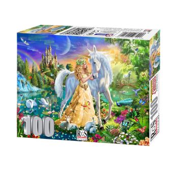 Puzzle RGS Princess and Unicorn, 100 pcs