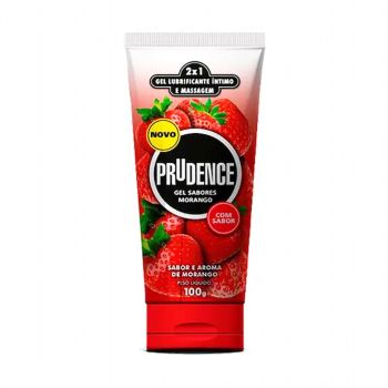 Lubrificante Prudence Morango, 50 ml