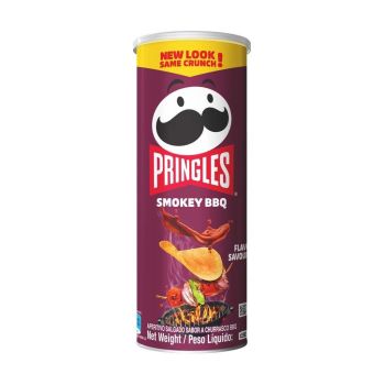 Chips Pringles Smokey BBQ, 165 g