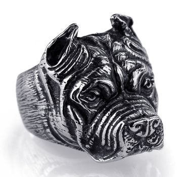 Anel Masculino Inox Silver 12253, Tamanho: 8