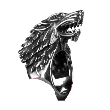 Anel Masculino Inox Silver 12267, Tamanho: 8