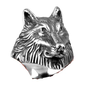 Anel Masculino Inox Silver 12283, Tamanho: 9