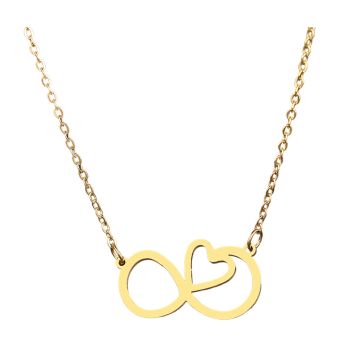 Colar Feminino Inox Dourado 20359