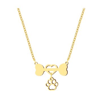 Colar Feminino Inox Dourado 20386