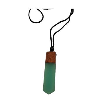 Colar Luminar Castanho-Azul 30909