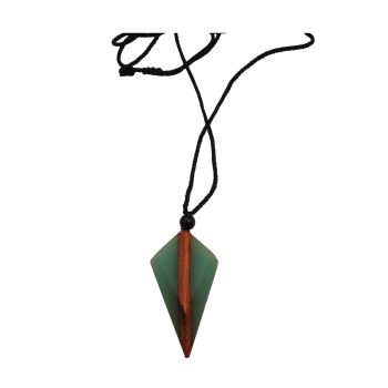 Colar Luminar Castanho-Verde 30910