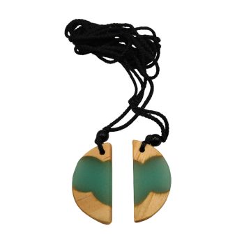 Colar Luminar Castanho-Azul 30911