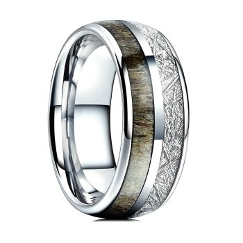 Anel Masculino de Aço Inoxidável 12304 Silver, Tamanho Variáveis