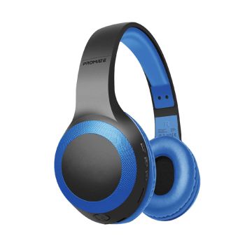 Headphones Sem Fio Bluetooth Promate Deep Bass, Azul