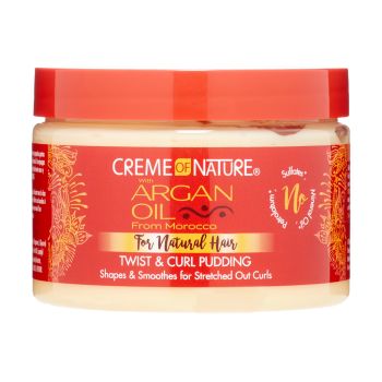Creme Modelador para Cabelo Natural With Argan Oil Twist & Curl Pudding, 326g