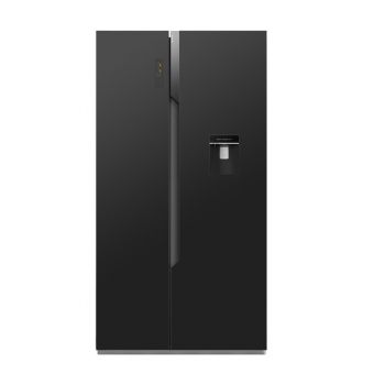 Geleira Hisense 508L 2 Portas Com Dispensador H670SMIB-WD, Preto Espelhado