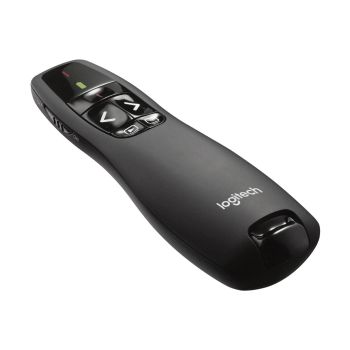 Remote a Laser R400 Logitech Para Slides Presentation, Preto