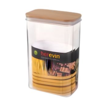 Recipiente de Armazenamento com Tampa de Madeira, 2,5 L