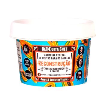 Reconstrução Papaya e Queratina Be(M)Dita Ghee Vegetal Lola Cosmetics, 100g