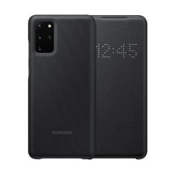 Capa para Telefone Led Cover S20, Preta