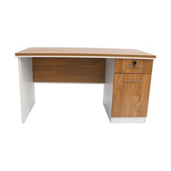 Mesa de Escritório Cameo S614, Castanho Branco